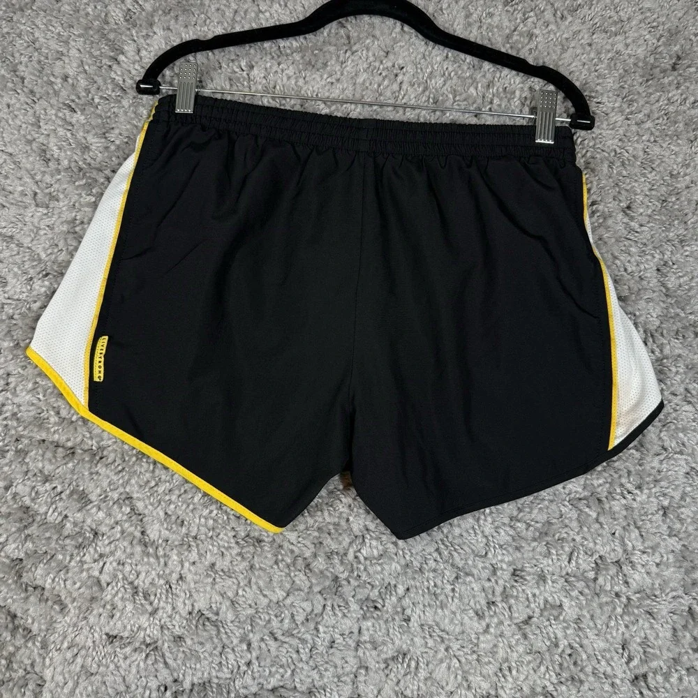 Nike Women's Tempo Shorts Livestrong Size M 467936-038 Dri-Fit Yellow Black‎